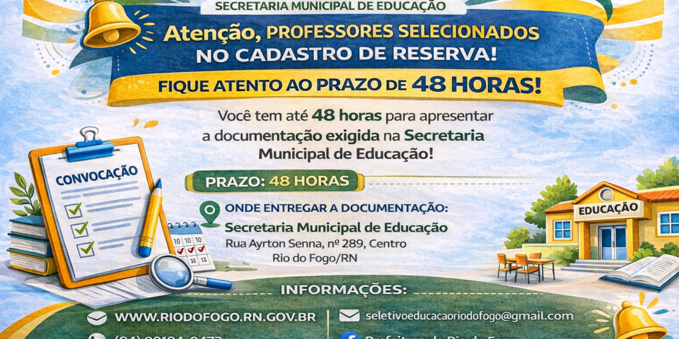 EDITAL DE RESULTADO FINAL DO PROCESSO SELETIVO SIMPLIFICADO 001/2026 E 4ª CONVOCAÇÃO