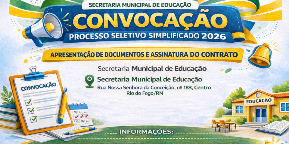 EDITAL DE RESULTADO FINAL DO PROCESSO SELETIVO SIMPLIFICADO 001/2026