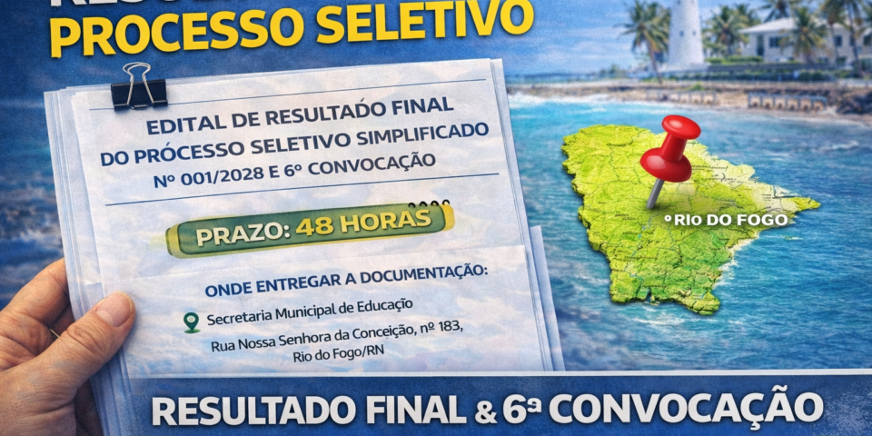 EDITAL DE RESULTADO FINAL DO PROCESSO SELETIVO SIMPLIFICADO 001/2026