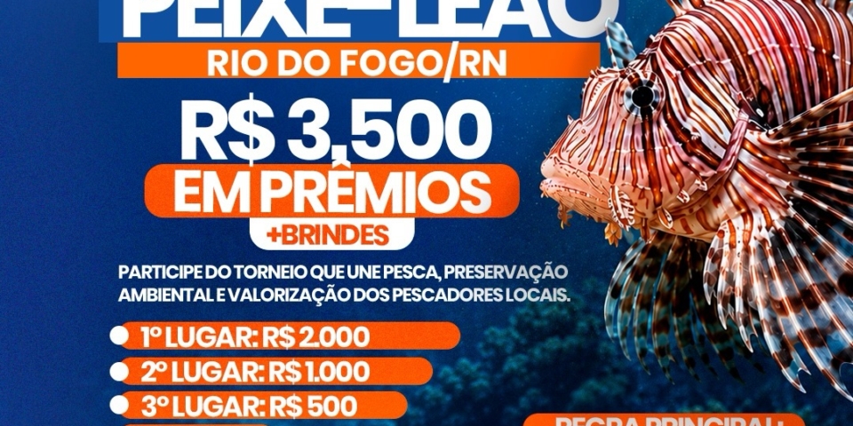 VEM AÍ O 1º TORNEIO DE CAÇA AO PEIXE-LEÃO!