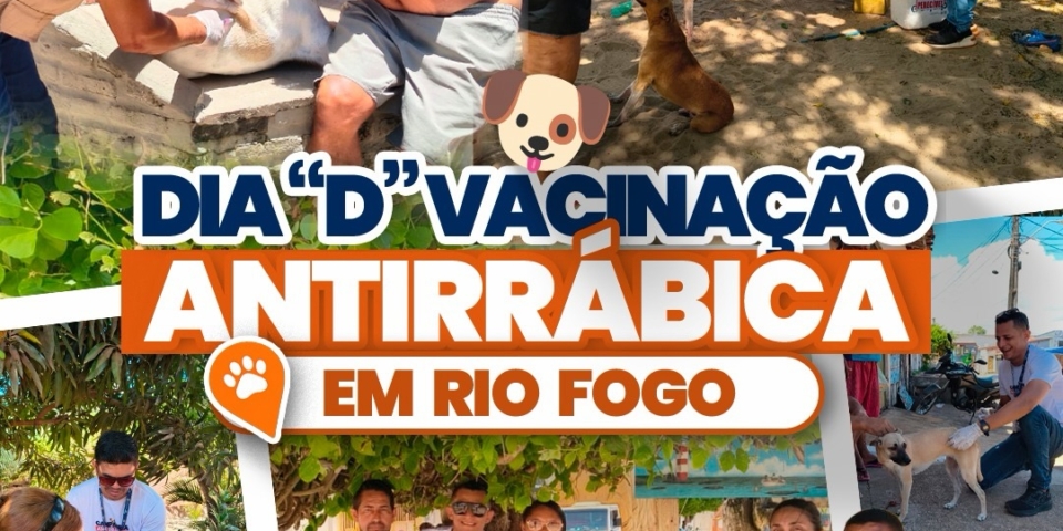 DIA D DE VACINAÇÃO ANTIRRÁBICA EM RIO DO FOGO!